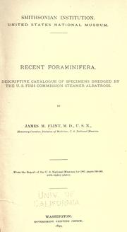 Recent Foraminifera by James Milton Flint