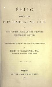 Cover of: About the contemplative lif