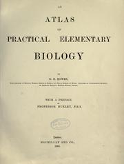 Cover of: An atlas of practical elementary biology