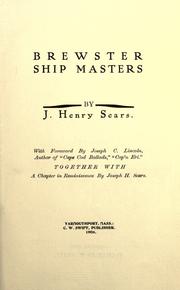 Brewster ship masters by J. Henry Sears
