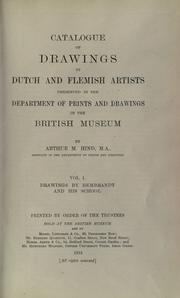 Cover of: Catalogue of drawings by Dutch and Flemish artists, preserved in the Department of Prints and Drawings in the British Museum by British Museum