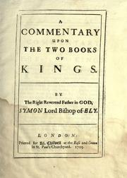 Cover of: A commentary upon the two books of Kings by Simon Patrick
