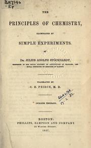 Cover of: principles of chemistry: illustrated by simple experiments