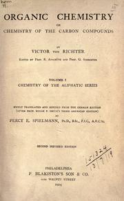 Cover of: Organic chemistry by Victor von Richter