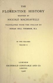 Istorie fiorentine by Niccolò Machiavelli