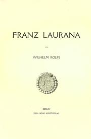 Cover of: Franz Laurana.