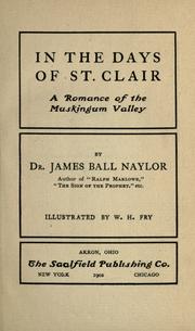 Cover of: In the days of St. Clair: a romance of the Muskingum valley