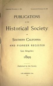 Quarterly by Historical Society of Southern California, Los Angeles