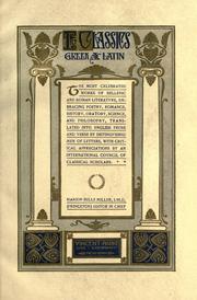 Cover of: The classics, Greek & Latin by Marion Mills Miller