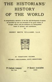 Cover of: The historians' history of the world by Henry Smith Williams M.D. LL.D.
