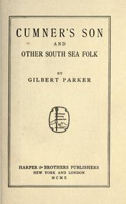 Cover of: Cumner's son by Gilbert Parker