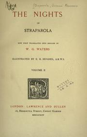 Cover of: The nights of Straparola by Giovanni Francesco Straparola