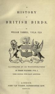 Cover of: A history of British birds by William Yarrell