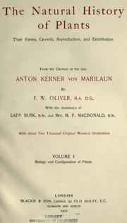 Cover of: The natural history of plants by Kerner, Anton Joseph Ritter von Marilaun