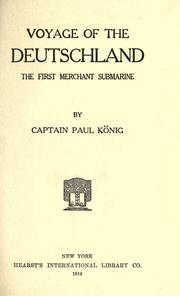 Voyage of the Deutschland, the first merchant submarine