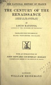 Cover of: The century of the renaissance by Louis Batiffol
