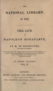 Cover of: life of Napoléon Bonaparte