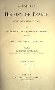 Cover of: popular history of France, from the earliest times