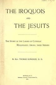 Cover of: The Iroquois and the Jesuits