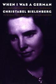 Cover of: When I was a German, 1934-1945: an Englishwoman in Nazi Germany