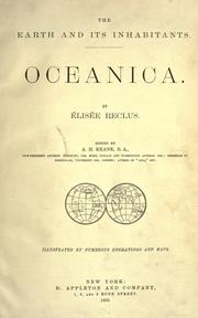 Cover of: Oceanica by Élisée Reclus
