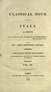 Cover of: classical tour through Italy, 1802