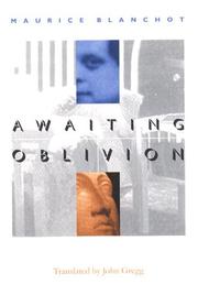 Cover of: Awaiting Oblivion (French Modernist Library)