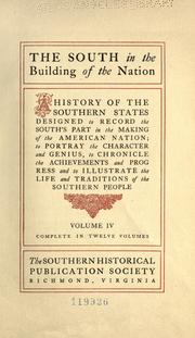 Cover of: The South in the building of the nation by 