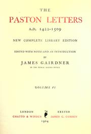 Cover of: The Paston letters, A.D. 1422-1509.