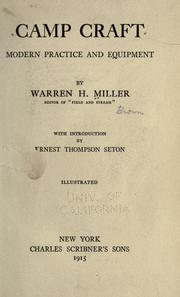 Cover of: Camp craft by Miller, Warren Hastings