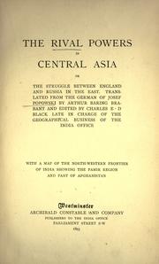 Cover of: The rival powers in Central Asia by Józef Popowski