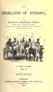 Cover of: The highlands of Æthiopia. by William Cornwallis Harris