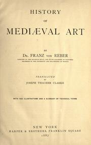 Cover of: History of mediaeval art
