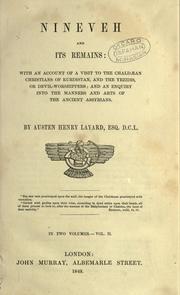 Cover of: Nineveh and its remains by Austen Henry Layard