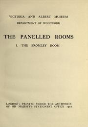 Cover of: The panelled rooms.