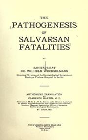 Cover of: The pathogenesis of salvarsan fatalities