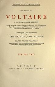 The works of Voltaire by Voltaire