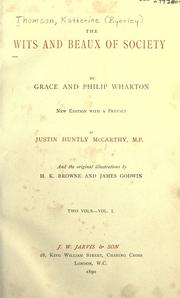 Cover of: The wits and beaux of society. by Katherine Byerley Thomson