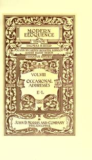 Cover of: Modern eloquence