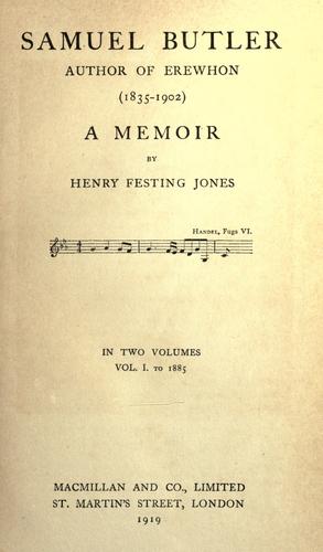 Samuel Butler by Henry Festing Jones