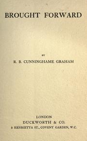 Cover of: Brought forward by R. B. Cunninghame Graham