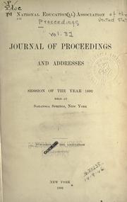 Cover of: Addresses and proceedings of the annual meeting.