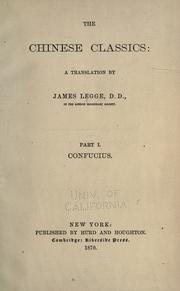 Cover of: The Chinese classics by a translation by James Legge.