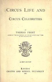Cover of: Circus life and circus celebrities. by Thomas Frost