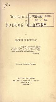 Cover of: The life and times of Madame du Barry