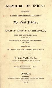 Cover of: Memoirs of India by Robert Grenville Wallace