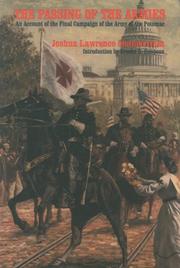 Cover of: The passing of the armies by Joshua Lawrence Chamberlain