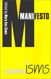 Cover of: Manifesto: A Century of Isms