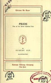 Cover of: Pride-- one of the seven cardinal sins.