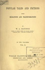 Cover of: Popular tales and fictions by W. A. Clouston